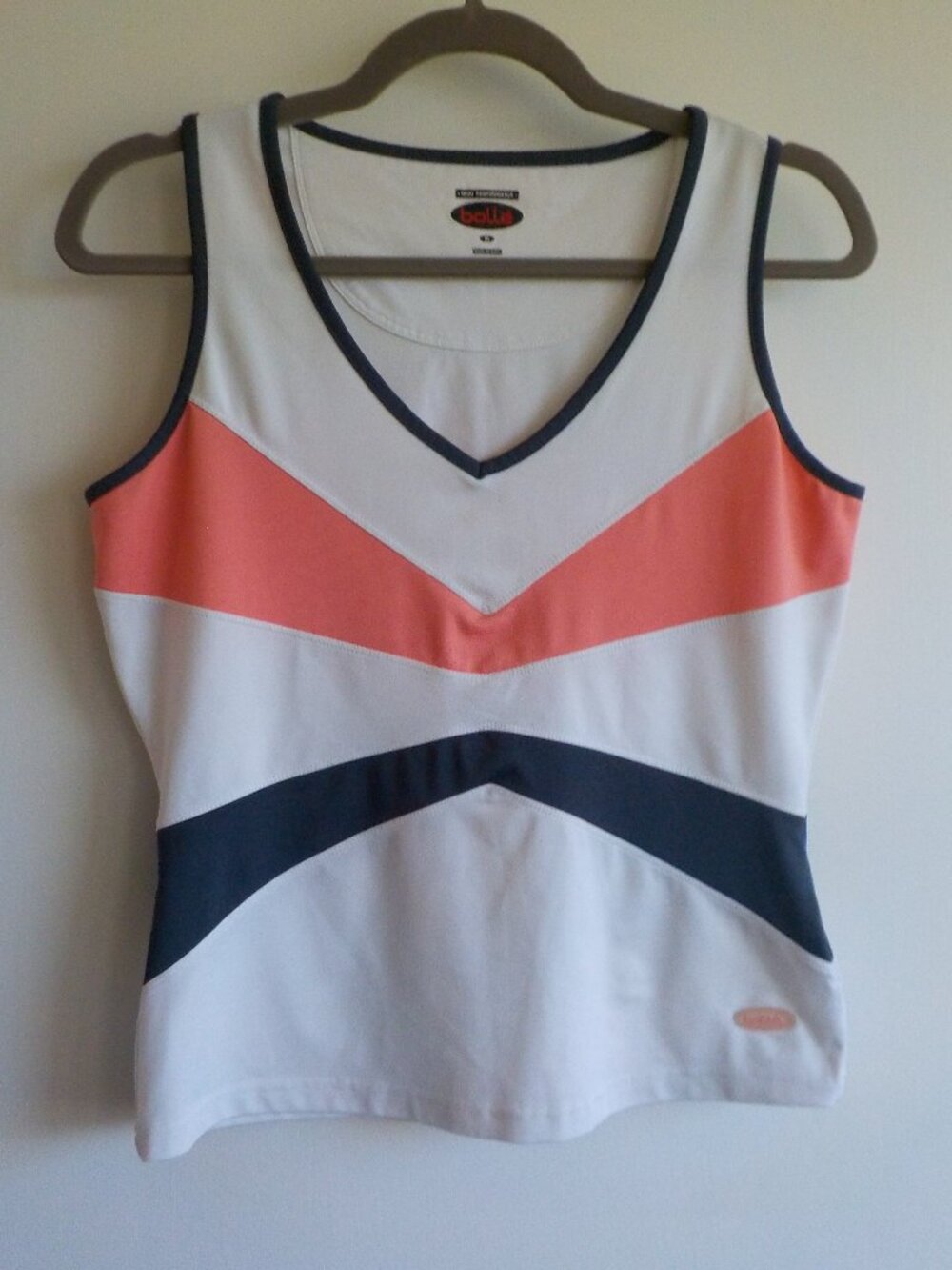 Bolle Tank - Medium - Athletic High Performance - White/Salmon/Black (2x19)